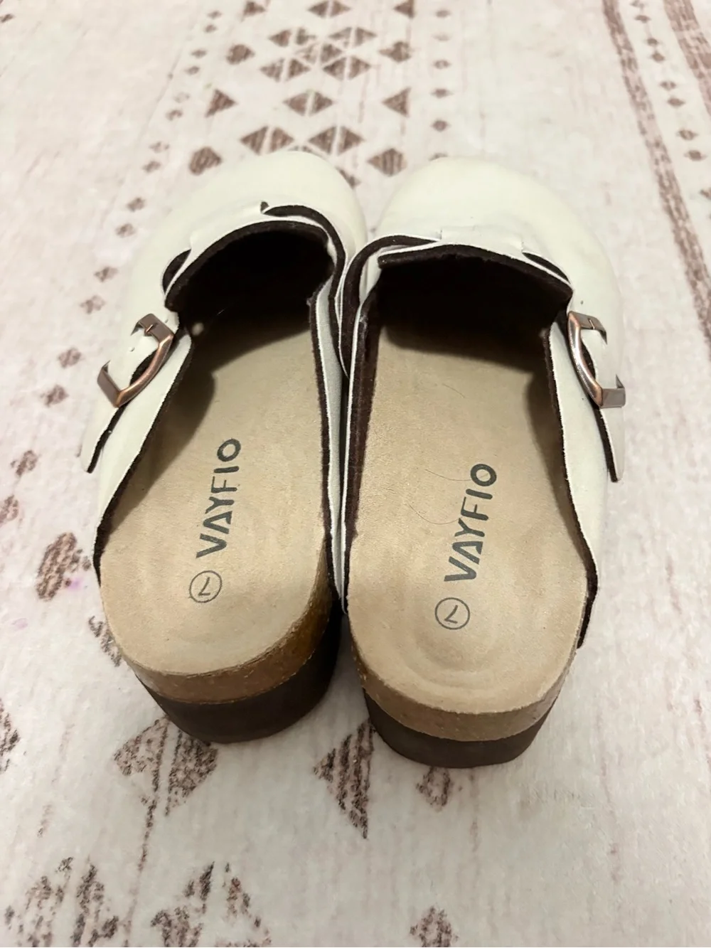 Kids White Slip-On Clog Shoes